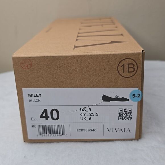 NIB Vivaia Square-Toe Lace-Up Mary Janes (Miley) Black Sz US 9 - Picture 8 of 8